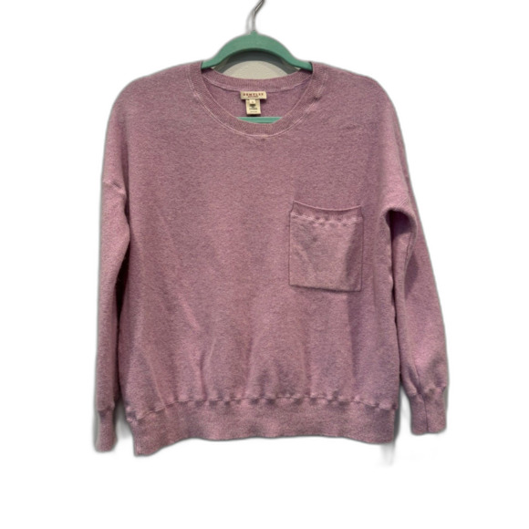 Demylee Sweater 100% Cashmere Purple Round Neck Long Sleeve Womens sz Small - Picture 1 of 5